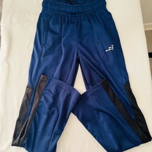 BCG Kids Boys Size XS (6-7) Blue and Black Joggers Track Pants EUC Activewear
